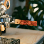 wood portafilter handle
