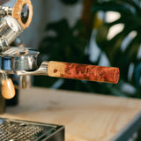 wood portafilter handle