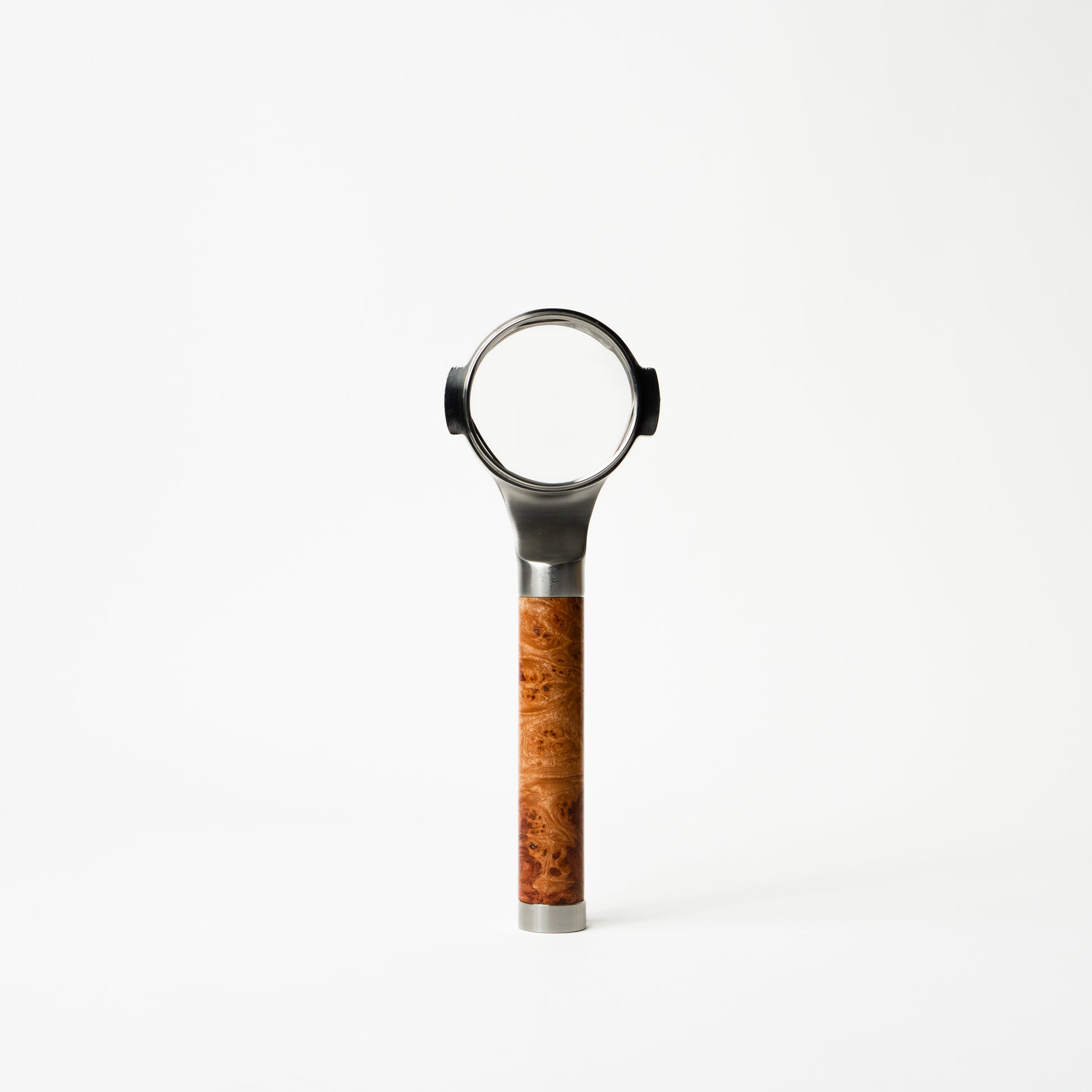 Stainless Steel 58mm Portafilter with Unique Wood Handle