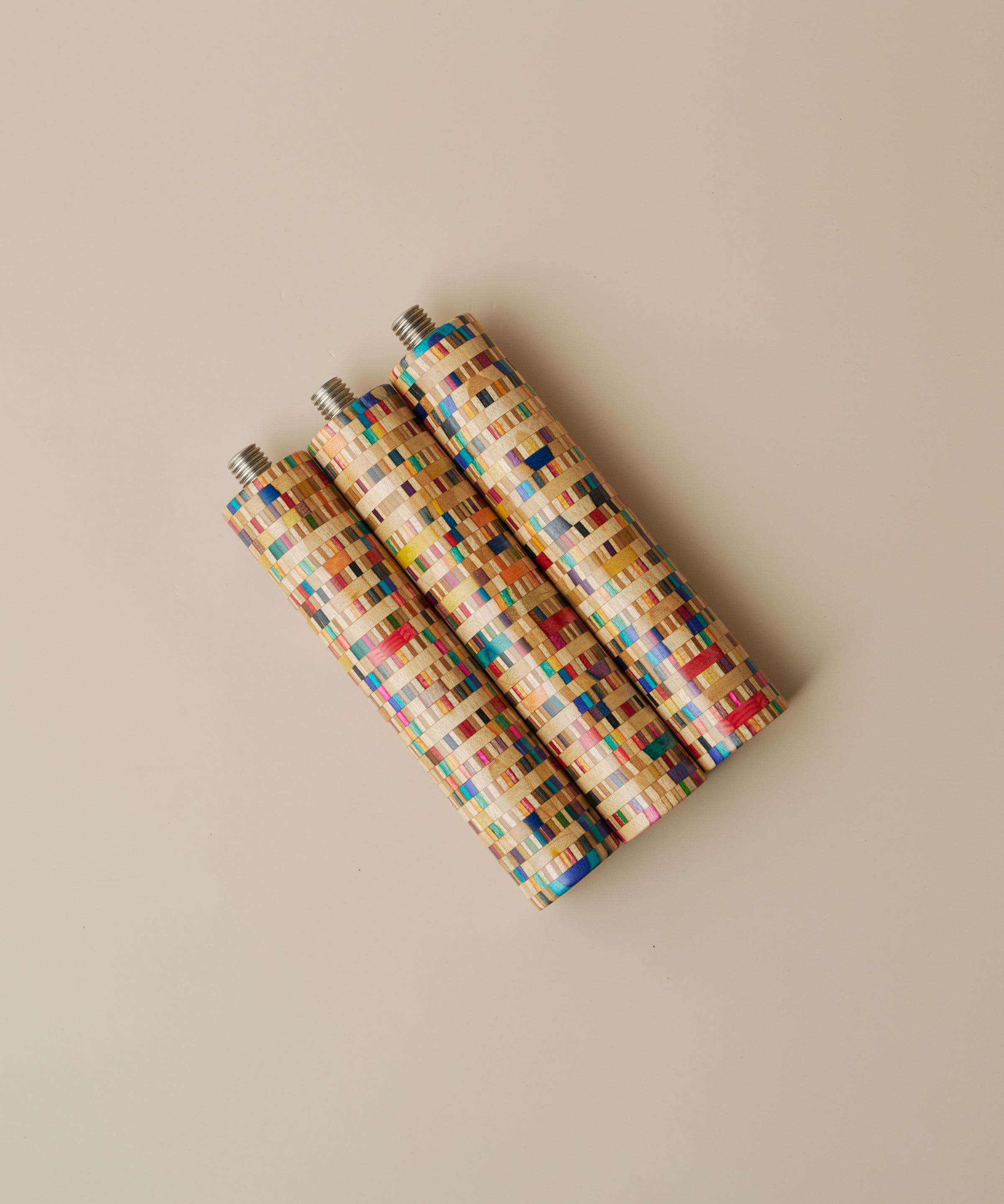 Mosaic Skateboard Wood Portafilter Handle, M10 Screw