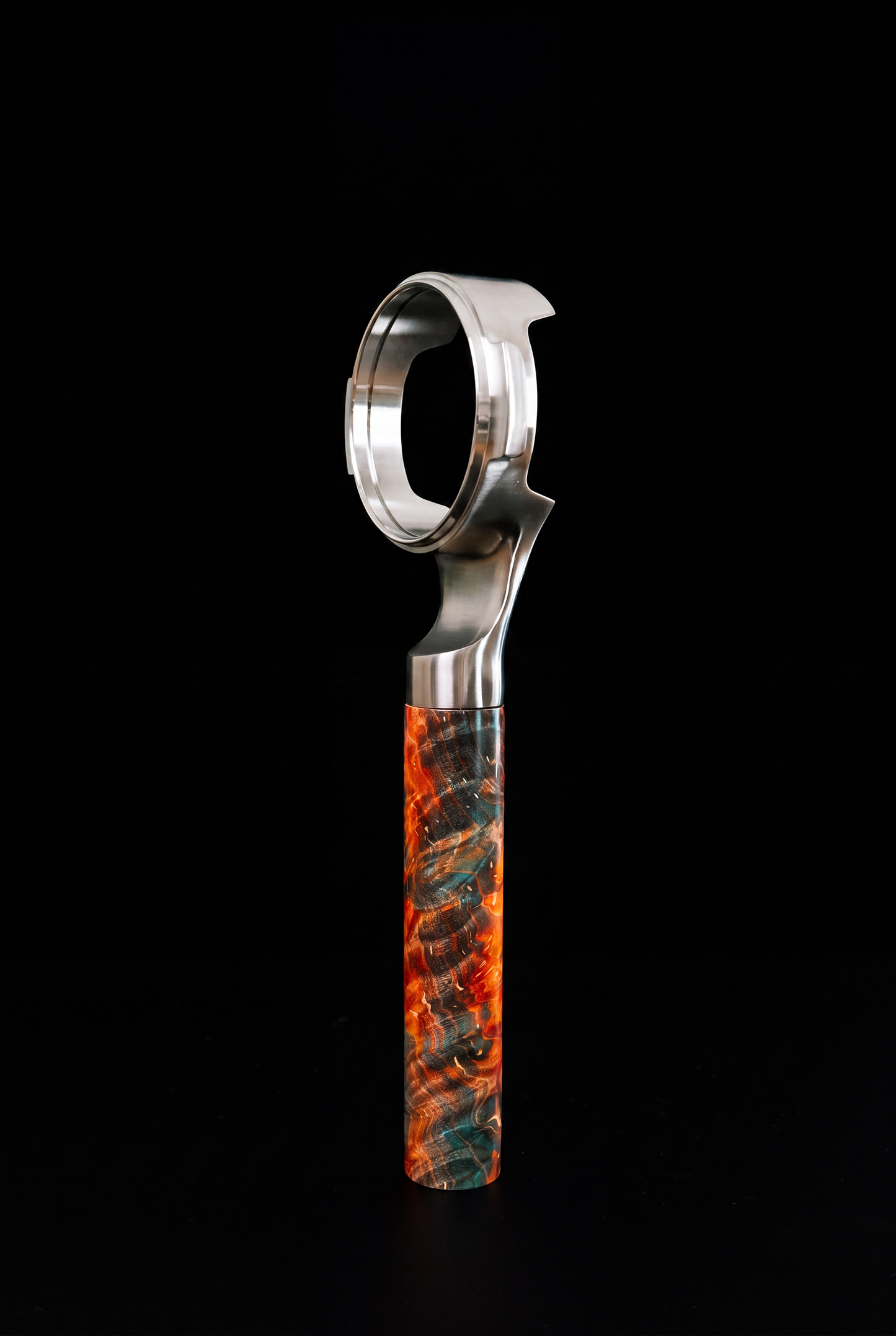 Stabilized Wood Portafilter Handle, with 58MM E61 Portafilter Head