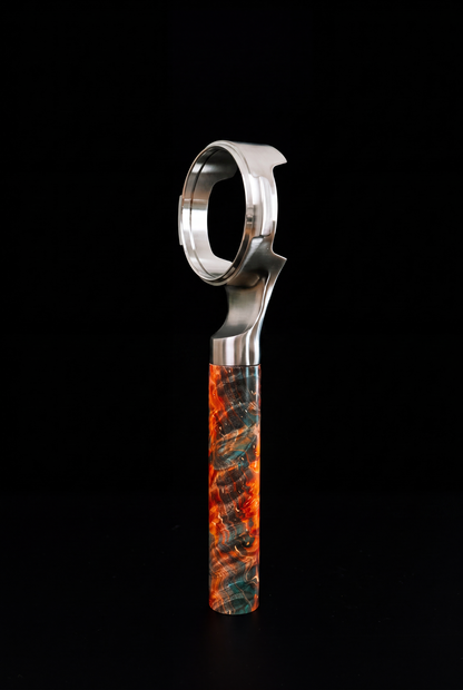 Stabilized Wood Portafilter Handle, with 58MM E61 Portafilter Head