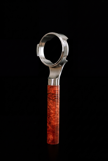 Burma Padauk Wood Portafilter Handle, with 58MM E61 Portafilter Head