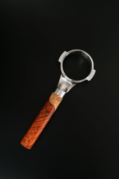 Special Two-Tone Wood Portafilter Handle, with 58MM E61 Portafilter Head