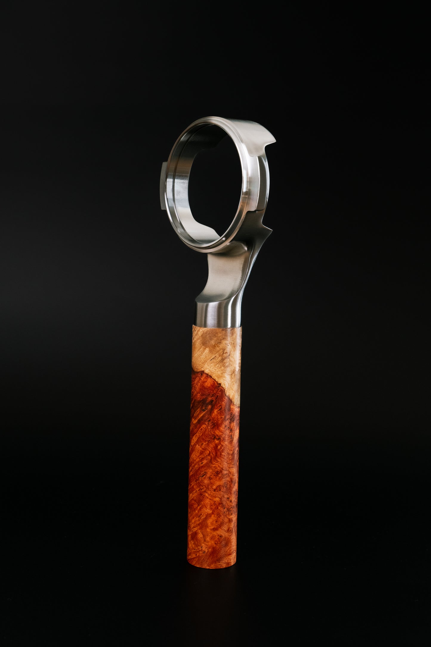 Special Two-Tone Wood Portafilter Handle, with 58MM E61 Portafilter Head