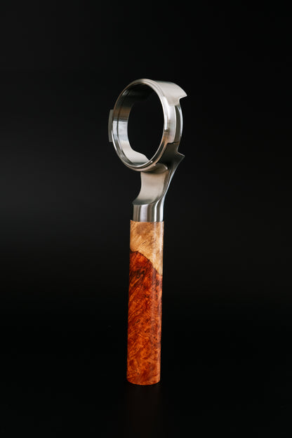 Special Two-Tone Wood Portafilter Handle, with 58MM E61 Portafilter Head