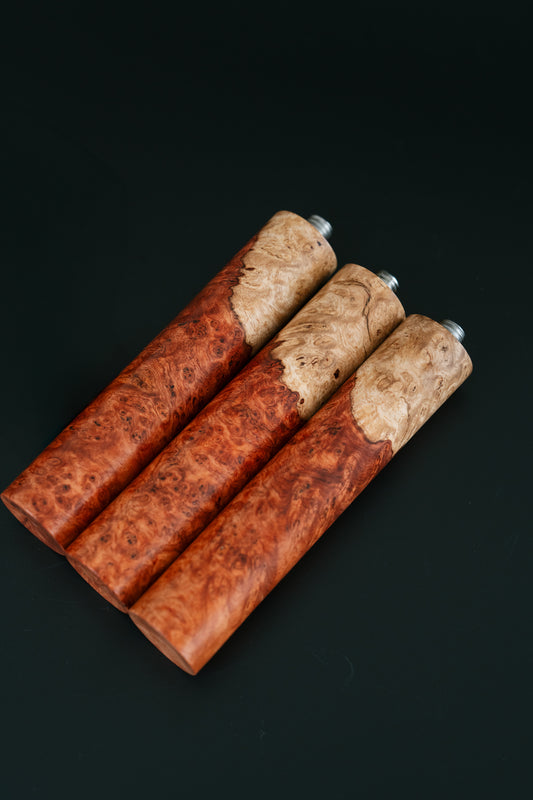 Special Two-Tone Wood Portafilter Handle, with 58MM E61 Portafilter Head