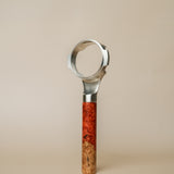 Stainless Steel 58mm E61 Bottomless Portafilter with Special Two-Tone Wood Portafilter Handle