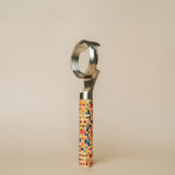 58mm Stainless Steel E61 Bottomless Portafilter with Mosaic Wood Handle